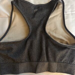 Fabletics Charcoal Heather Racerback Sports Bra